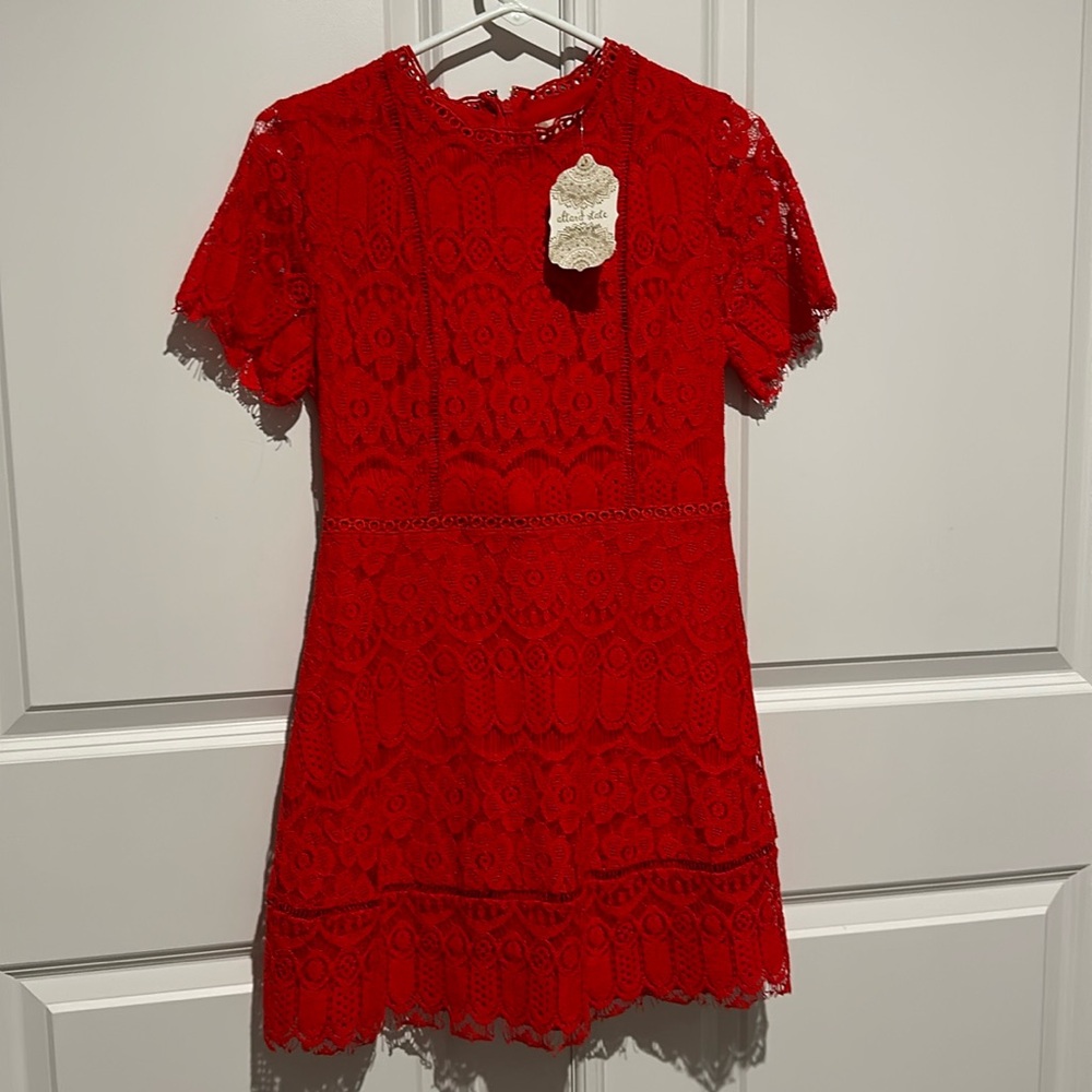 Altar’d State Red Lace Dress